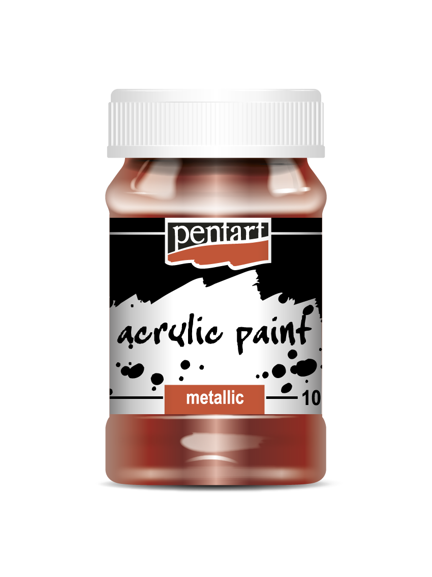 Acrylic paint metallic 100 ml bourdon