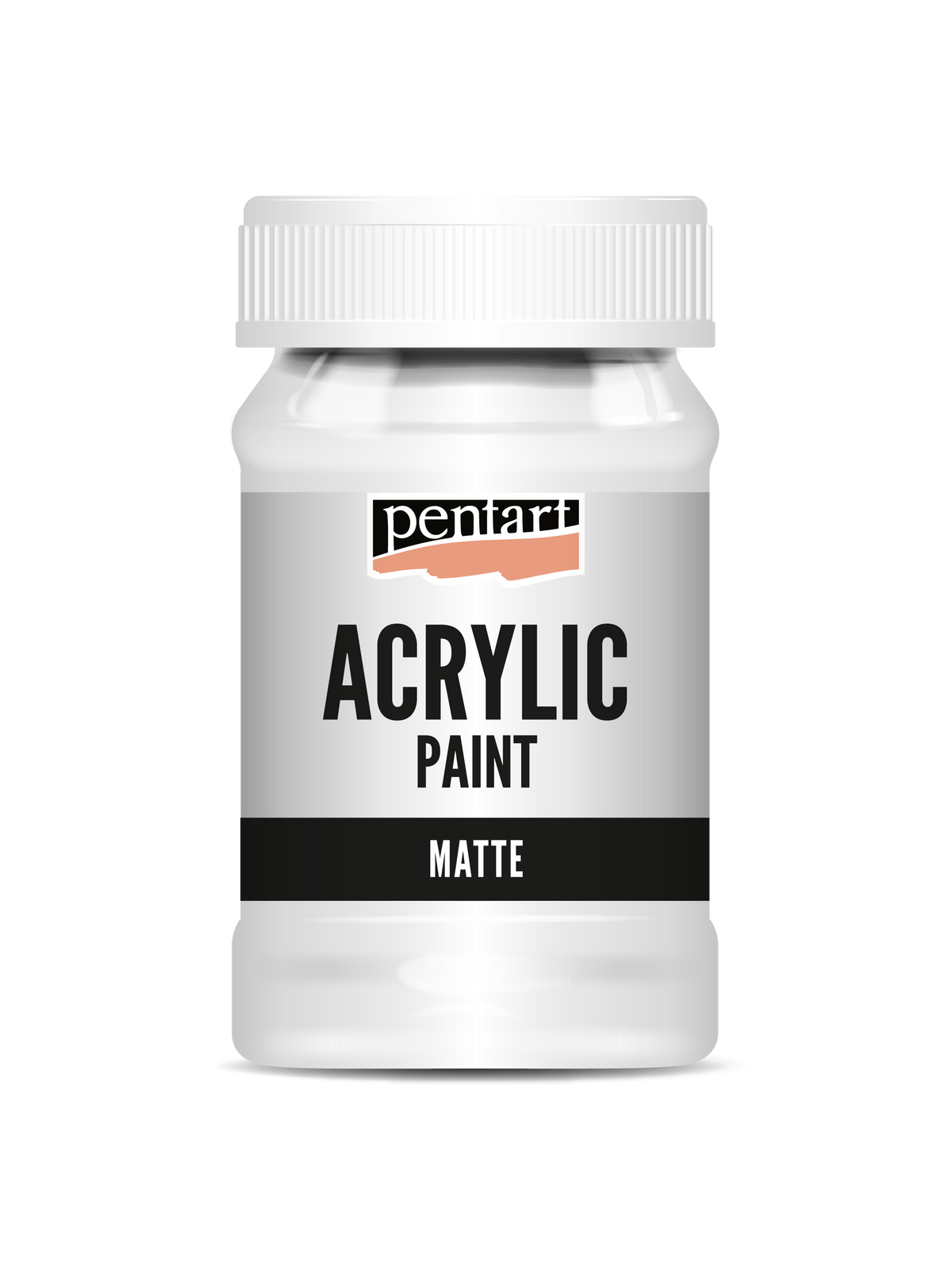 Acrylic paint matte White