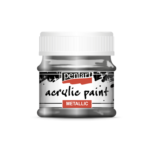 Acrylic paint metallic Graphite