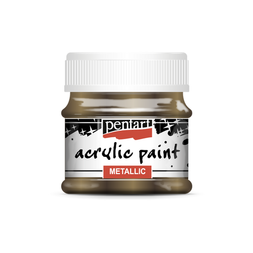 Acrylic paint metallic Sparkling Gold