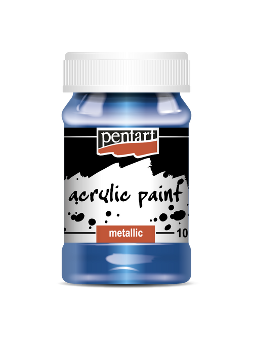 Acrylic paint metallic Blue