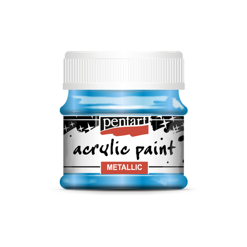 Acrylic paint metallic Blue