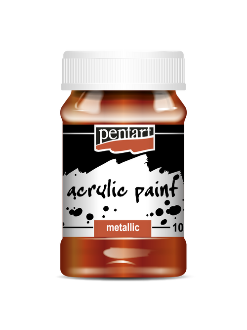 Acrylic paint metallic Red Copper