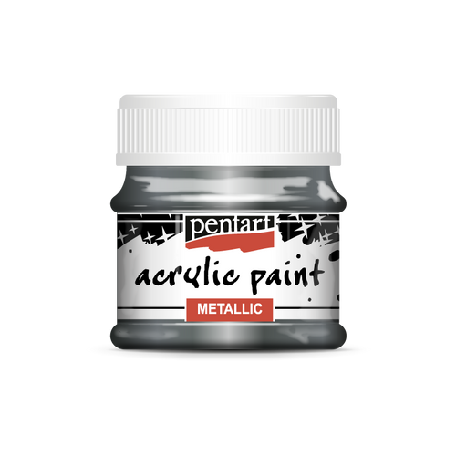 Acrylic paint metallic Rococo Silver