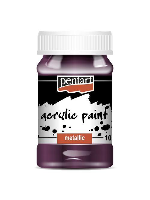 Acrylic paint metallic Eggplant