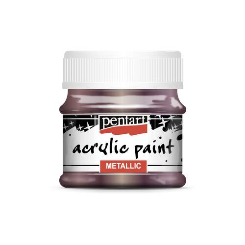 Acrylic paint metallic Eggplant