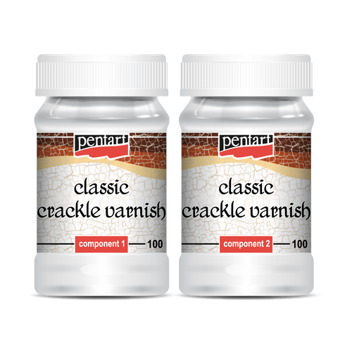 Classic crackle varnish, 2 components