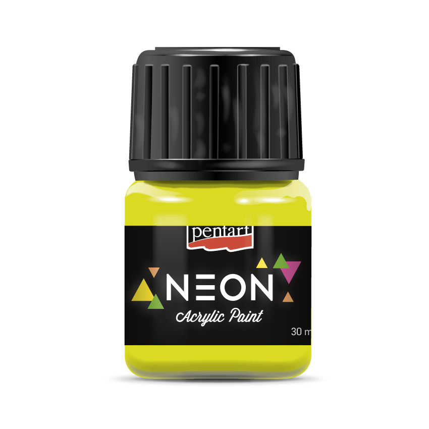 Pentart Neon Yellow Acrylic Paint 30 ml