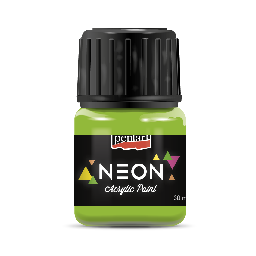 Pentart Neon Green Acrylic Paint 30 ml