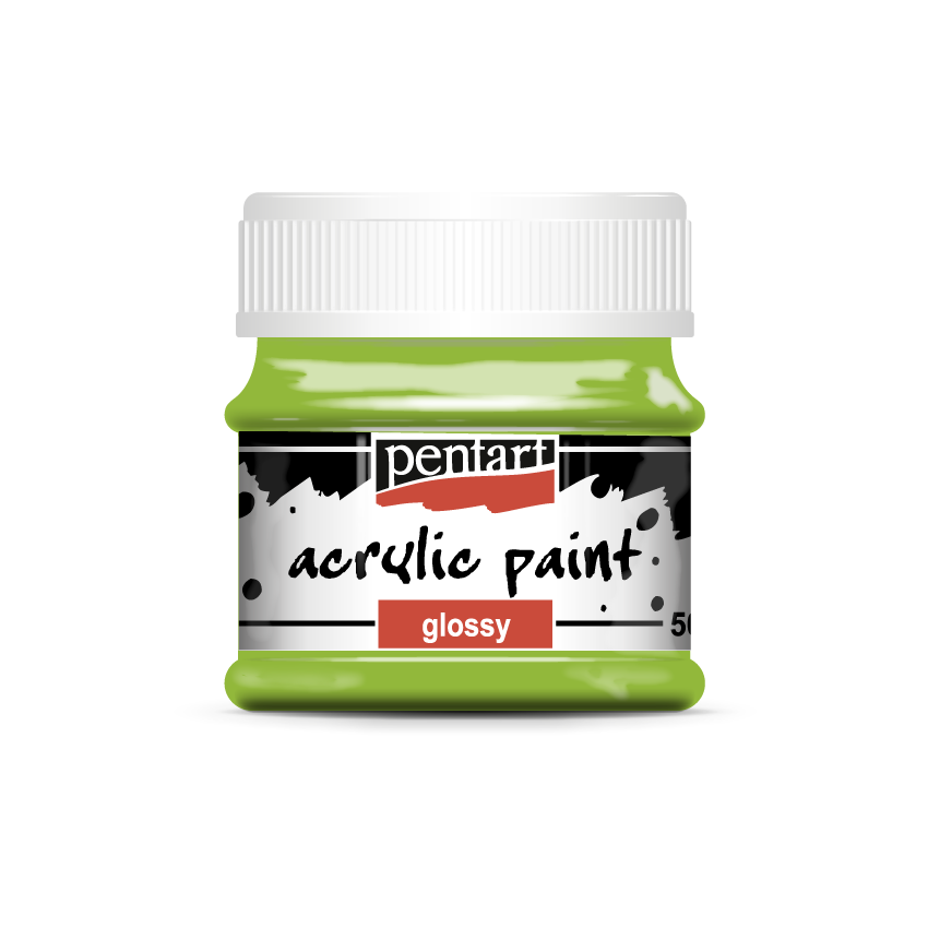 Acrylic paint glossy 50 ml apple green