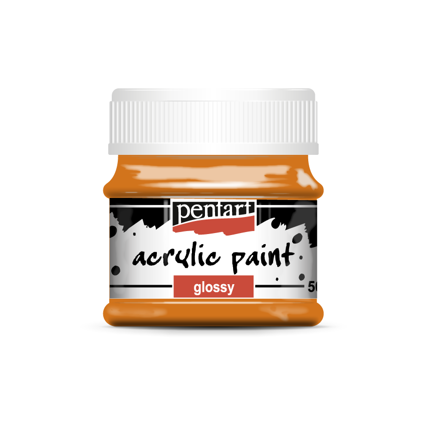 Acrylic paint glossy 50 ml orange