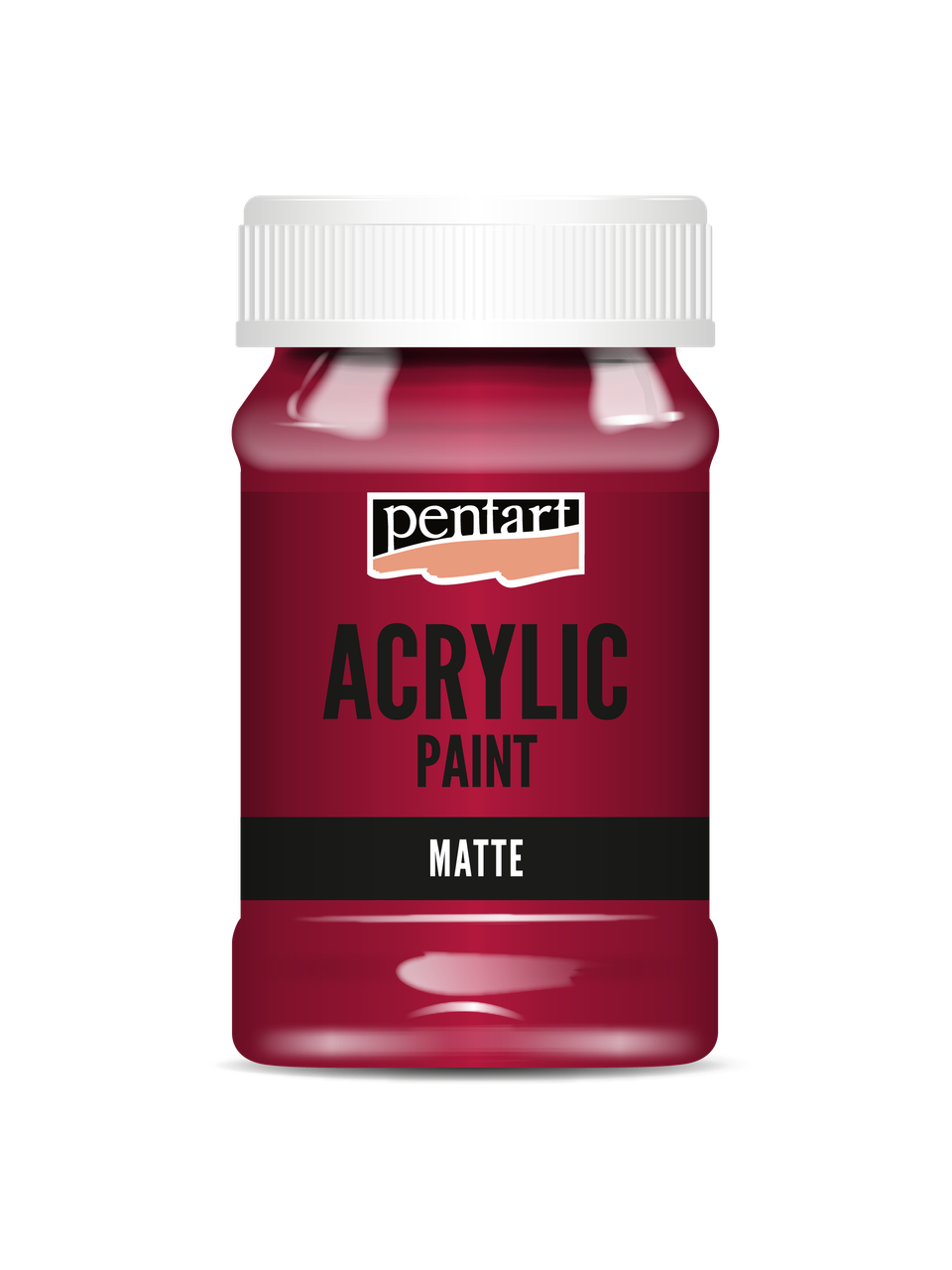 Acrylic paint matte Carmin