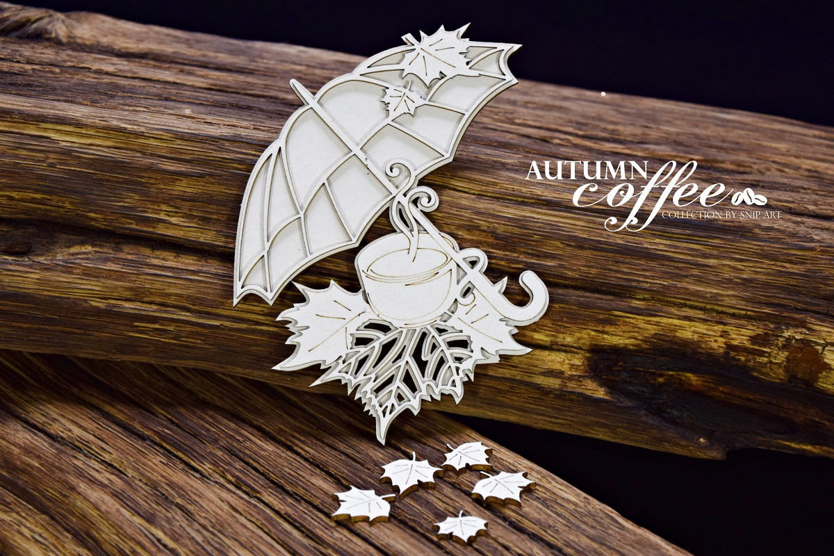 Snipart Autumn Coffee - Coffee and Umbrella - layered