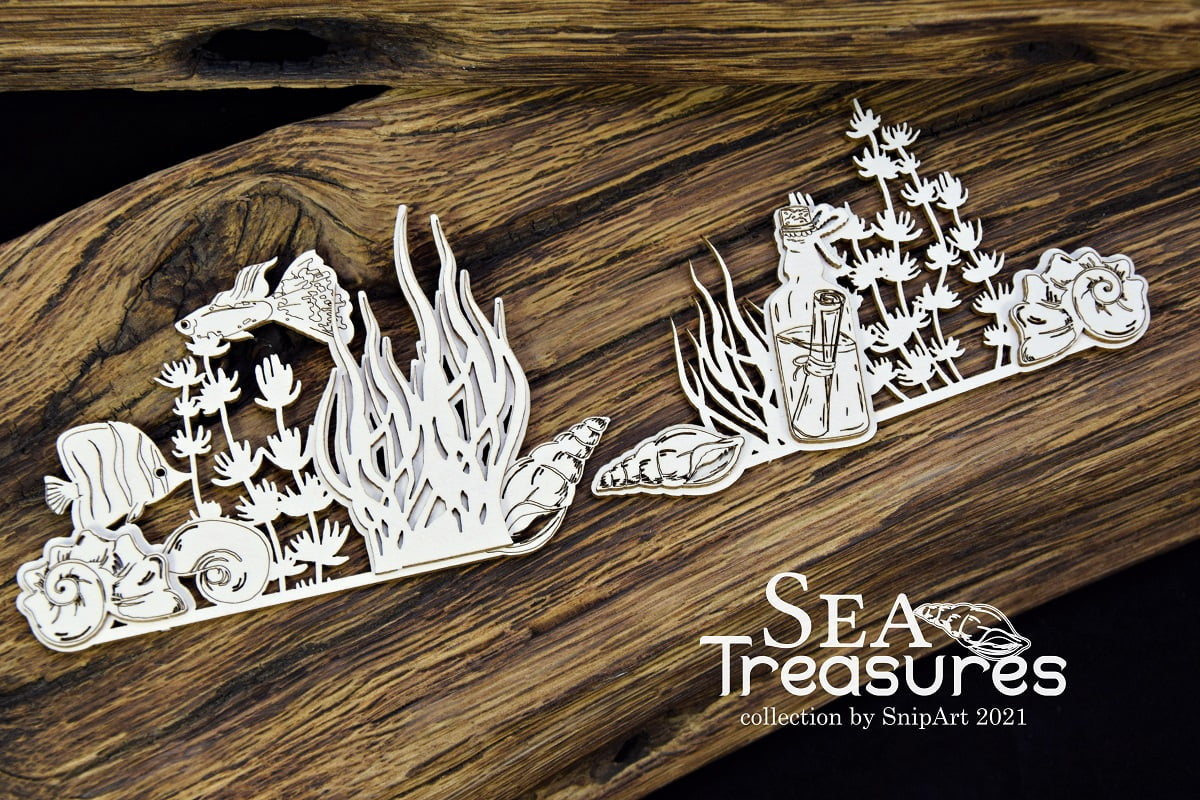 Snipart Sea Treasures Layered Borders 1