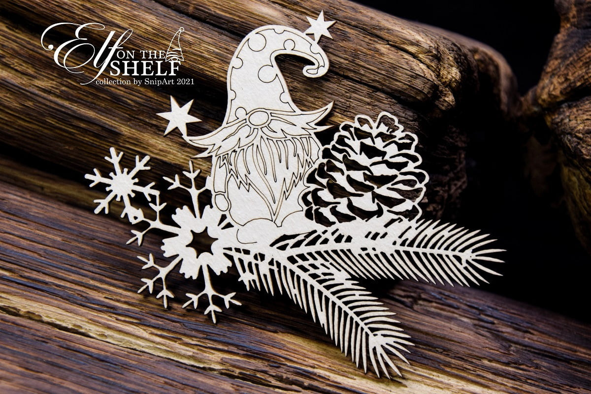 Snipart Elf on the Fir Tree 1