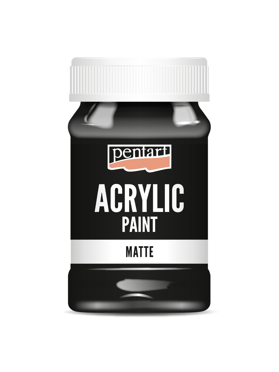 Acrylic paint matte Black