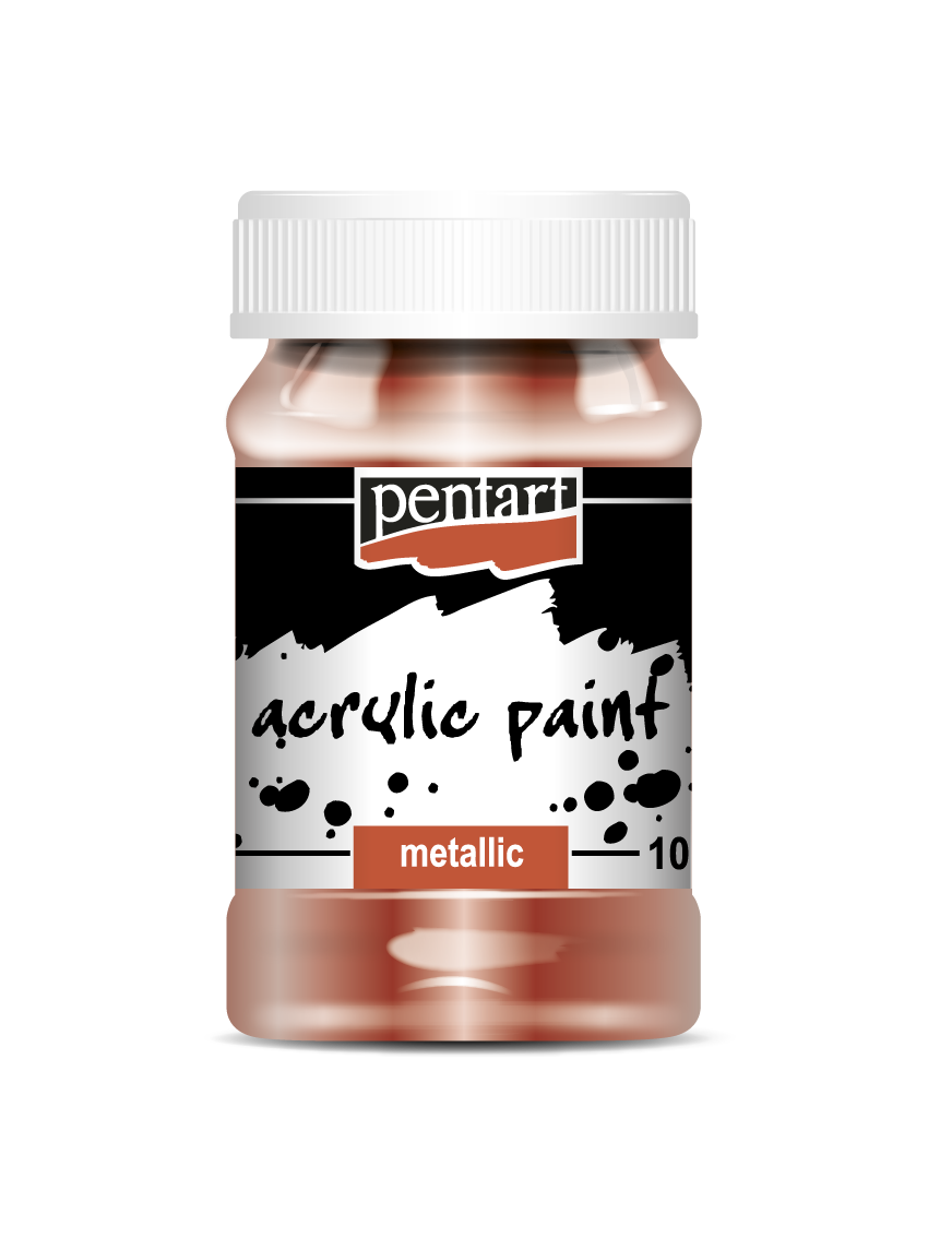 Acrylic paint metallic 100 ml bronze