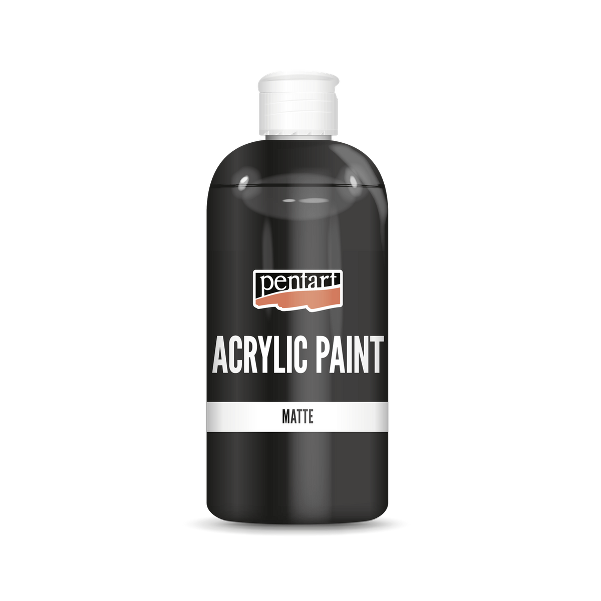 Acrylic paint matte 500 ml black