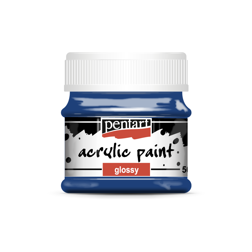 Acrylic paint glossy 50 ml dark blue