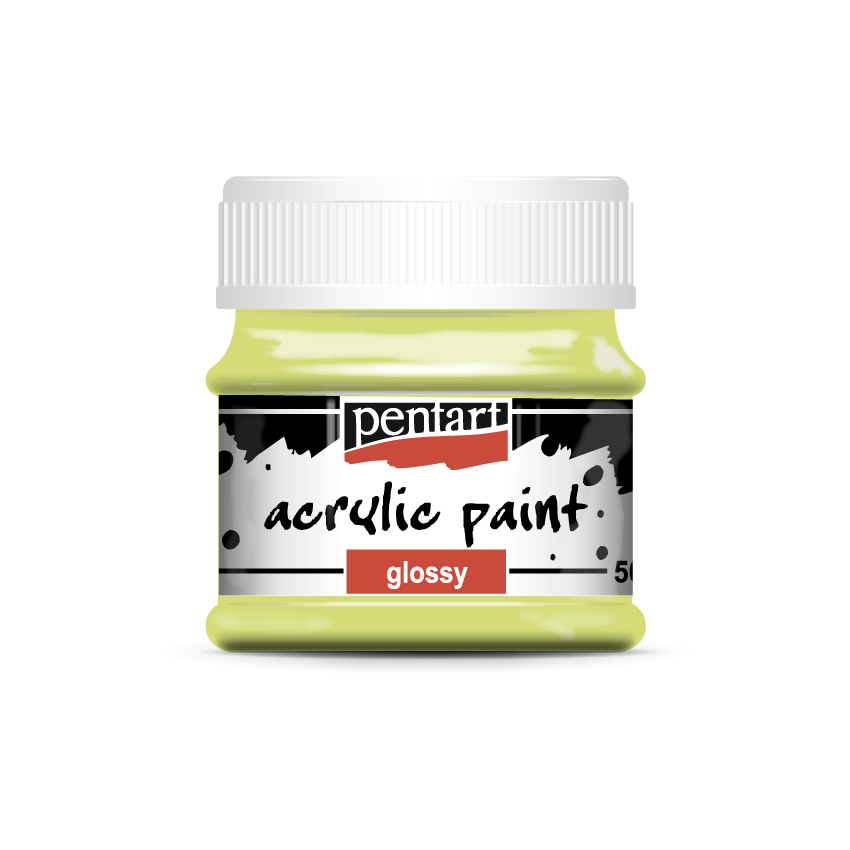 Acrylic paint glossy 50 ml lime green