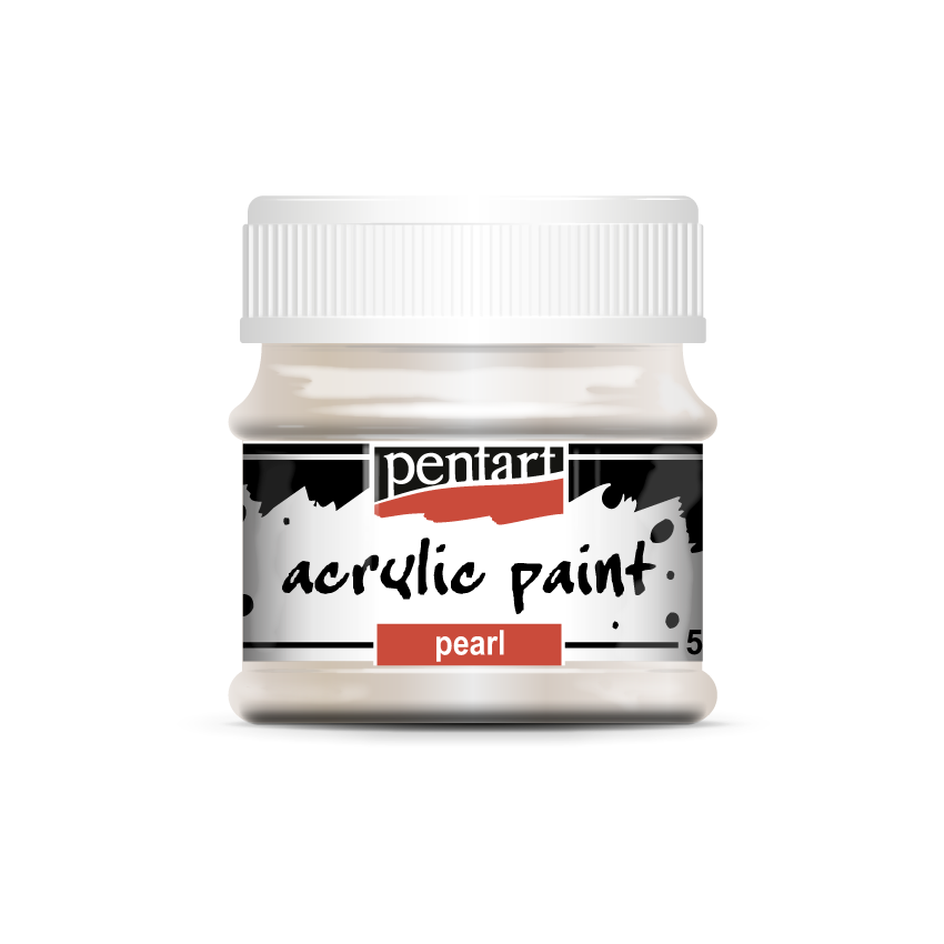 Acrylic paint pearl 50 ml white