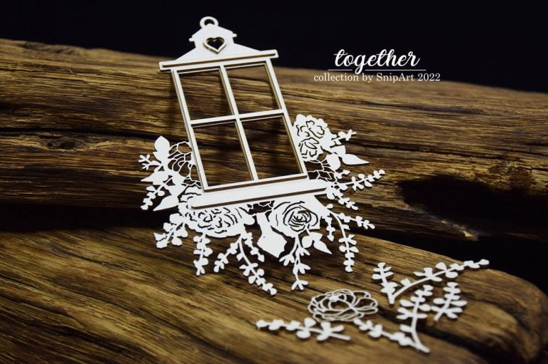 Snipart Together -Lantern with Flowers