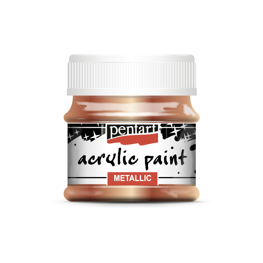 Acrylic paint metallic 50 ml antique-copper