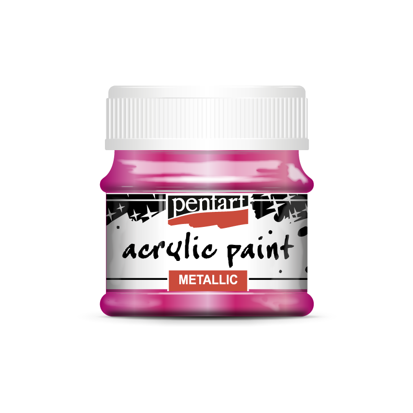 Acrylic paint metallic 50 ml magenta