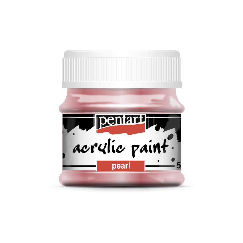 Acrylic paint pearl 50 ml rose