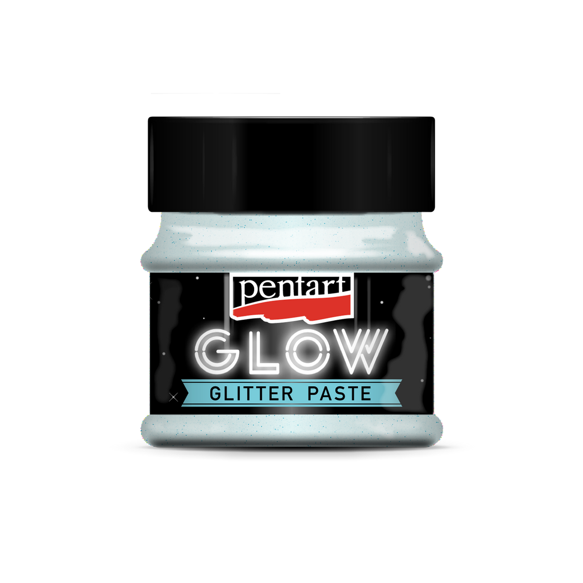 Pentart Glow glitter gel 50 ml silver