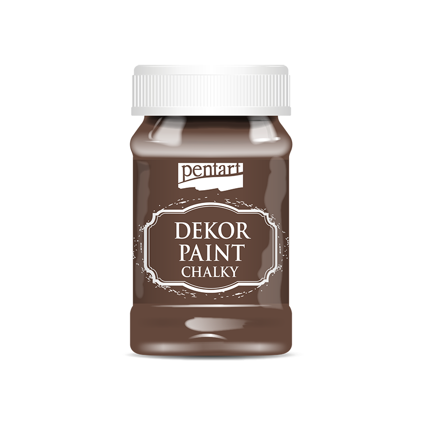 Dekor paint chalky 100 ml chestnut brown