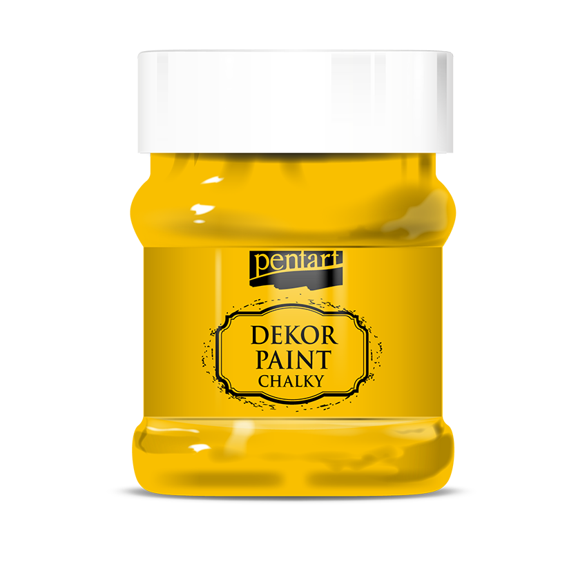 Dekor paint chalky 230 ml sun yellow