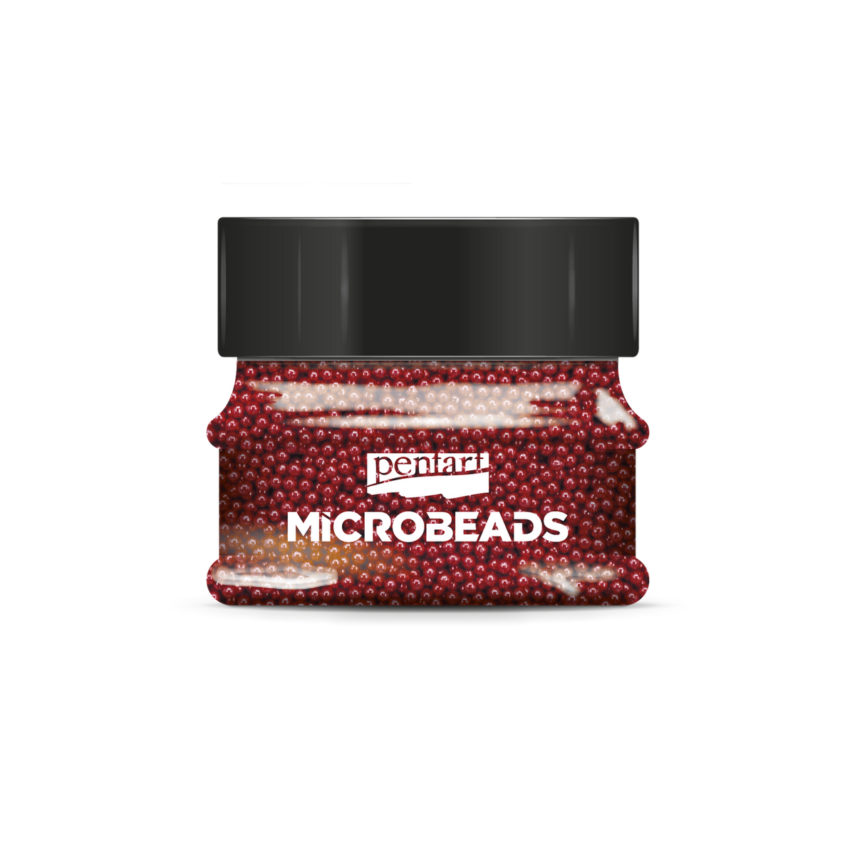 Glass microbeads 0,8-1 mm 40 g red