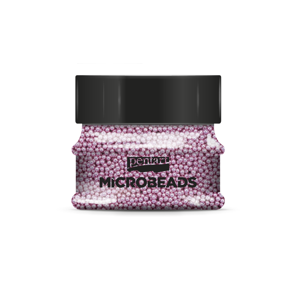 Glass microbeads 0,8-1 mm 40 g pink