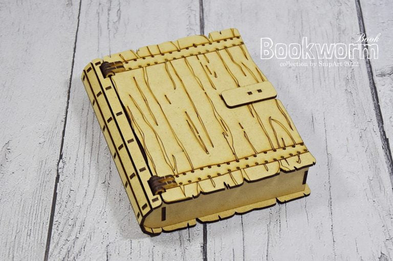 Snipart Bookworm - Wooden Book