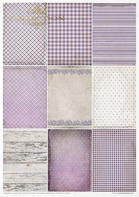 ITD Collection Provence Scented with Lavender 11 Pack Rice Paper