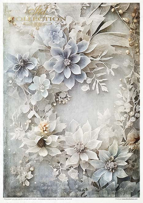 ITD Collection Rice Paper Pack Winter Bouquet