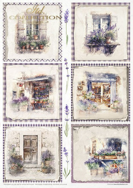 ITD Collection Provence Scented with Lavender 2 11 Pack Rice Paper