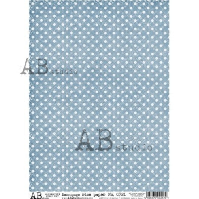 Classic Polka Dot Pattern Decoupage Paper – A4