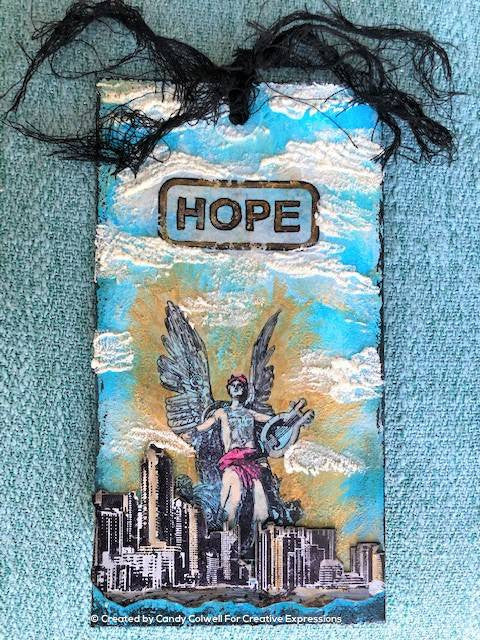 Andy Skinner / Creative Expressions Angel Rubber Stamp 3.6 in x 1.8 in
