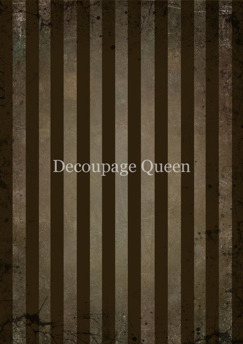 Decoupage Queen Brown Stripes Rice Paper
