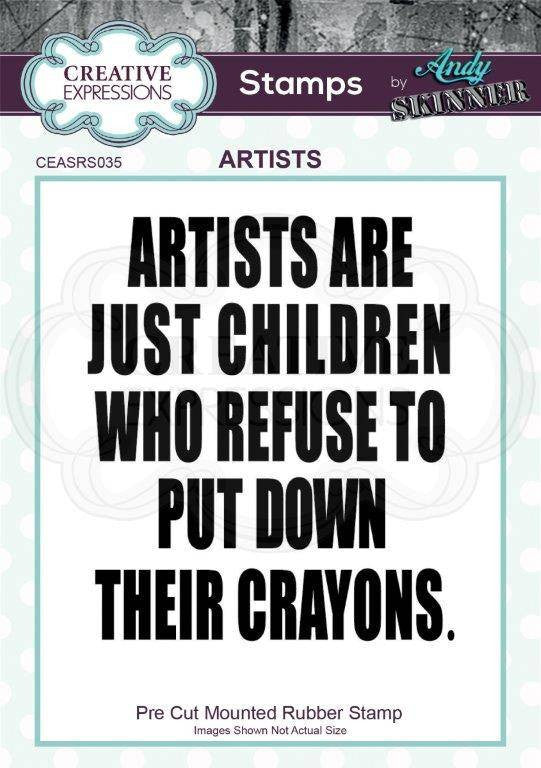 Creative Expressions Andy Skinner Artists in Rubber Stamp 2.8 in x 2.4