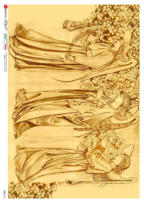 Paper Designs Three Antique Angels