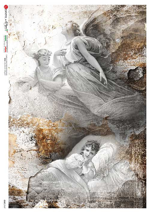 Paper Designs Rice Paper Celestial Angels 4 PD CULT-0167