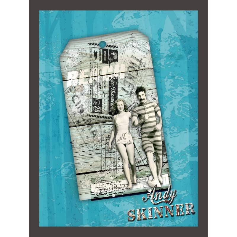 Creative Expressions Andy Skinner Got Tickets Rubber Stamp 3.1 in x 3.9 in