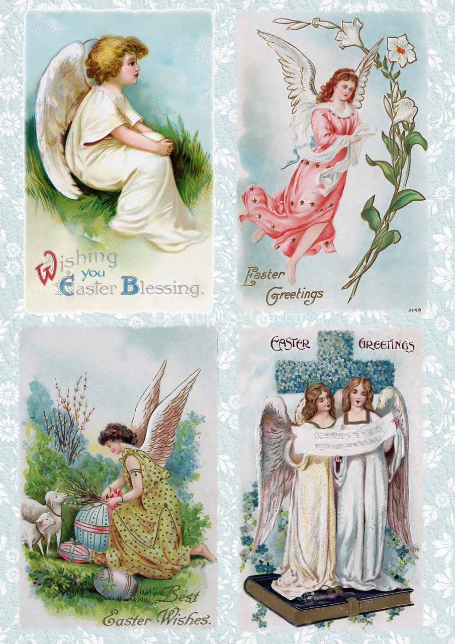 Decoupage Queen Easter Angels