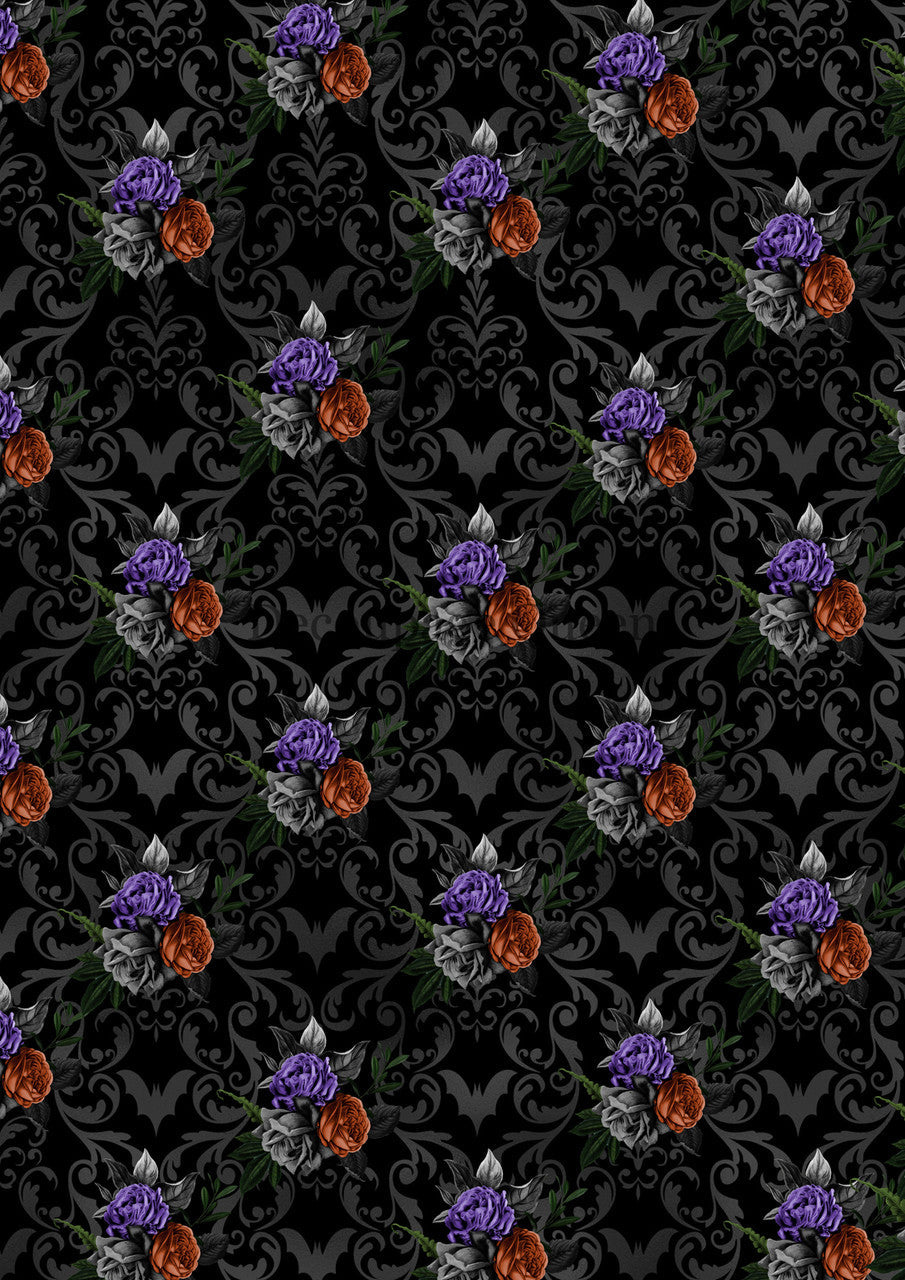 Decoupage Queen Halloween Floral Rice Paper