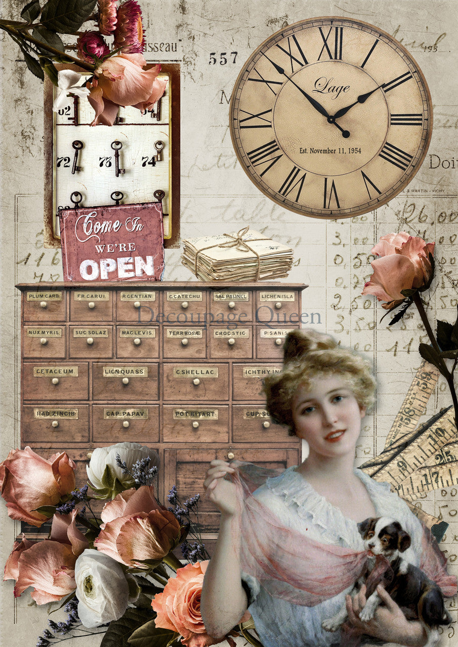 Decoupage Queen Terra Rosa Rice Paper