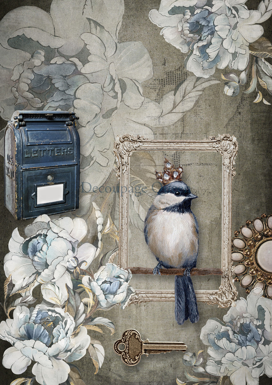 Decoupage Queen Spring Letters Rice Paper