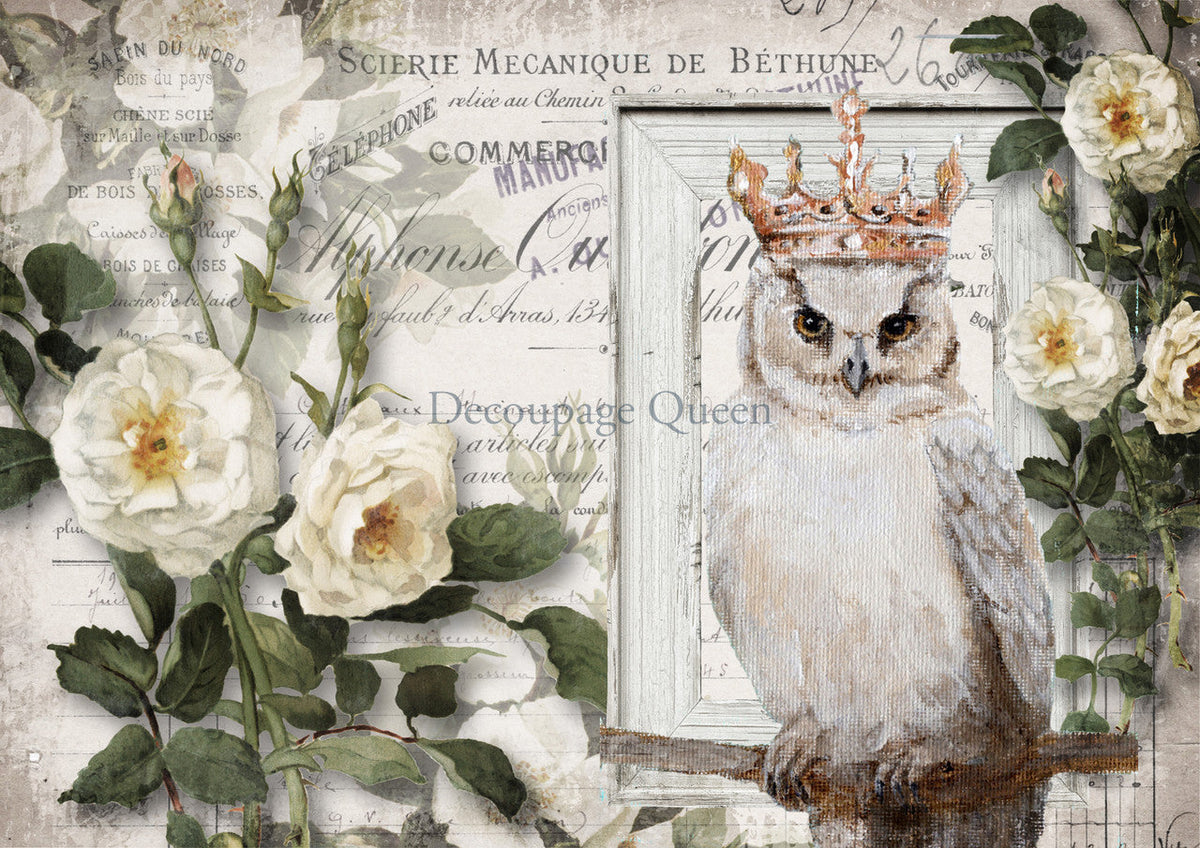 Decoupage Queen Wise Friend Rice Paper